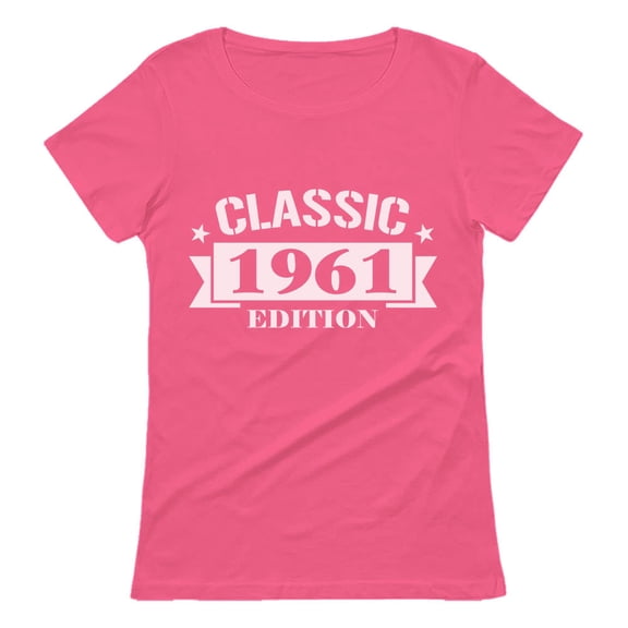 Tstars Women's 60th Birthday Gift T-Shirt - Classic 1961 Edition Graphic Tee - Ideal Birthday Present for 60 Year Olds - Unique Birthday Party Celebration Apparel - Retro-Themed Women's Shirt