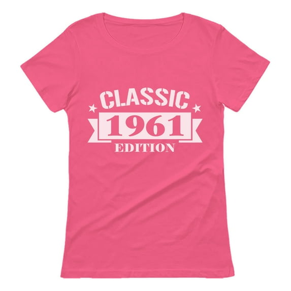 Tstars Women's 60th Birthday Gift T-Shirt - Classic 1961 Edition Graphic Tee - Ideal Birthday Present for 60 Year Olds - Unique Birthday Party Celebration Apparel - Retro-Themed Women's Shirt