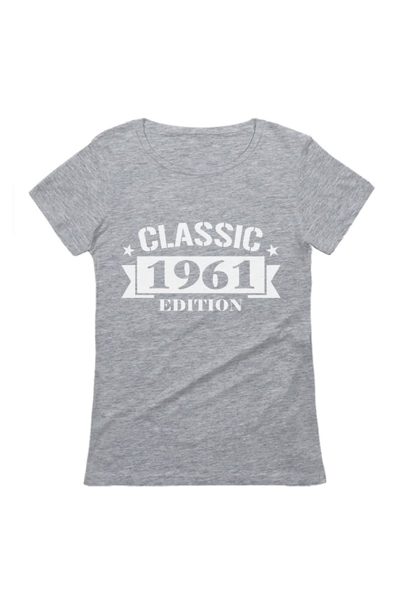 Women's 60th Birthday Gift T-Shirt - Classic 1961 Edition Graphic Tee - Ideal Birthday Present for 60 Year Olds - Unique Birthday Party Celebration Apparel - Retro-Themed Women's Shirt