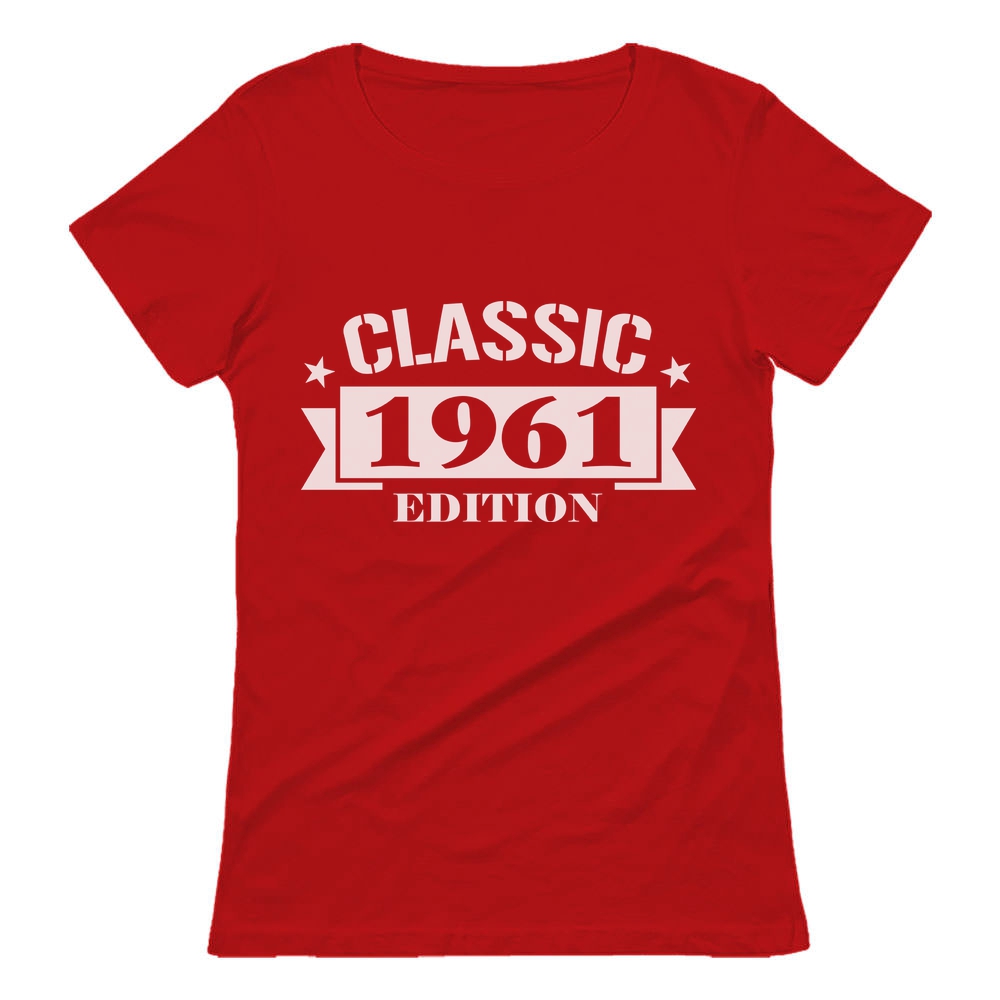 Tstars Women's 60th Birthday Gift T-Shirt - Classic 1961 Edition Graphic Tee - Ideal Birthday Present for 60 Year Olds - Unique Birthday Party Celebration Apparel - Retro-Themed Women's Shirt - image 1 of 6