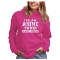 thumbnail image 1 of Tstars Women's Anime Hoodie - It's An Anime Thing" Graphic - Japanese Culture - XL, Pink, 1 of 7