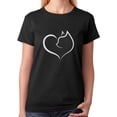 thumbnail image 1 of Tstars Women's Birthday & Valentine's Day T-shirt - Cat Heart Design - Perfect Birthday Gift for Cat Lovers - Unique Love-Themed Women's Apparel - Ideal Birthday Present for Cat Enthusiasts, 1 of 7