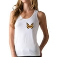 thumbnail image 1 of Tstars Women's Butterfly Graphic Top: Lovely & Stylish Girls Summer Racerback Tank Top - Soft & Comfy Cotton Blend Tank Top with Colorful Butterfly Print Small White, 1 of 5