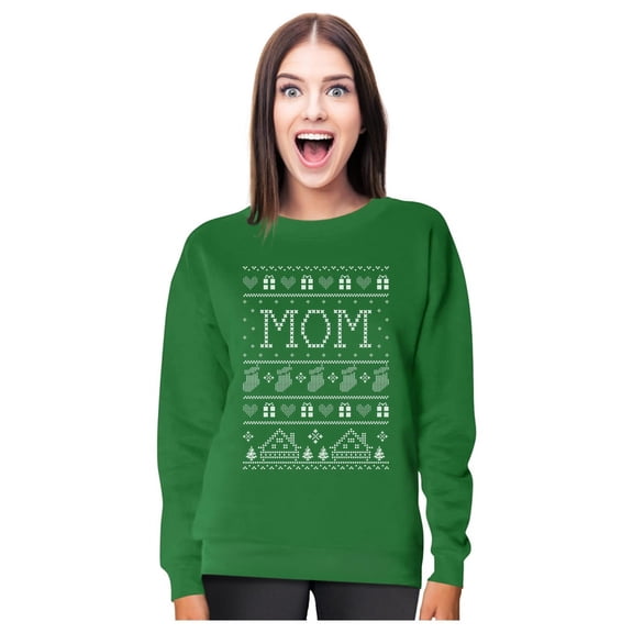 Tstars Women's Funny Christmas Sweatshirt Gift for Mom, Holiday Humor Xmas Party Shirt