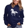 thumbnail image 1 of Tstars Women's Horse Lover Hoodie - Ideal Gift for Equestrians - Perfect Winter Birthday Gift for Women who Love Horses - Love Horses Graphic Print - Warm & Cozy Long-Sleeve Top, 1 of 6