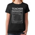 thumbnail image 1 of Tstars Women's Teacher T-Shirt - Back to School Style - Teacher Nutritional Facts Print - Perfect Humor Gift for Teachers - Classroom-Themed Casual Wear - 100% Cotton Teacher Appreciation T-Shirt, 1 of 6