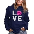 thumbnail image 1 of Tstars Womens Volleyball Hoodie - Love Volleyball Sweatshirt - Gift for Volleyball Lovers - Indoor & Beach Game Fan Apparel - Sport Enthusiast Birthday or Christmas Present, 1 of 6