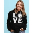 thumbnail image 1 of Tstars Women's Volleyball Hoodie - Ideal Sport Gift for Fans and Players - Size L - Black, 1 of 6