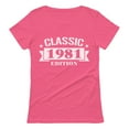 thumbnail image 1 of Tstars Womens 40th Birthday Gift Birthday Gift for 40 Year Old Shirt 1981 Classic Edition Graphic Tee Birthday Party Birthday Shirts for Women T Shirt, 1 of 7