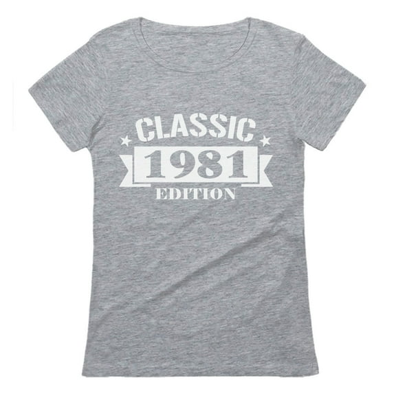 Tstars Womens 40th Birthday Gift Birthday Gift for 40 Year Old Shirt 1981 Classic Edition Graphic Tee Birthday Party Birthday Shirts for Women T Shirt