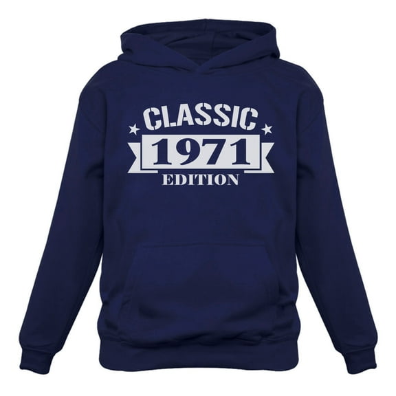 Tstars Womens 50th Birthday Gift Birthday Gift for 50 Year Old Sweatshirt 1971 Classic Edition Birthday Party Birthday Shirts for Women Hoodie