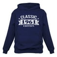 thumbnail image 1 of Tstars Womens 60th Birthday Gift Birthday Gift for 60 Year Old Sweatshirt 1961 Classic Edition Birthday Party Birthday Shirts for Women Hoodie, 1 of 5