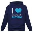 thumbnail image 1 of Tstars Womens Autism Awareness Hoodie I Love Someone with Autism Autistic Spectrum Awareness Acceptance Autistic Support Shirts for Womens Hoodie, 1 of 5