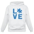 thumbnail image 1 of Tstars Womens Autism Awareness Month I Love Someone with Autism Autistic Spectrum Awareness Acceptance Autistic Support Shirts for Womens Hoodie, 1 of 6