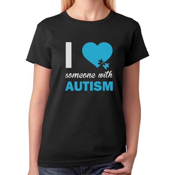 Tstars Womens Autism Awareness Shirt for Women I Love Someone with Autism Autistic Spectrum Awareness Acceptance Autistic Support Shirts for Womens T Shirt