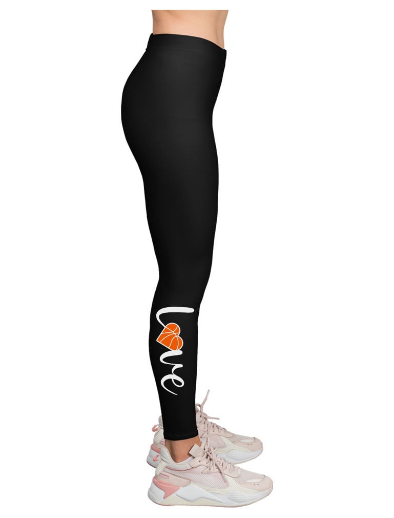 Tstars Womens Basketball Sport Team Fans Cool Basketball Leggings for Women  Teen Girls Gift Ideas for Basketball Fans Sport Leggings 