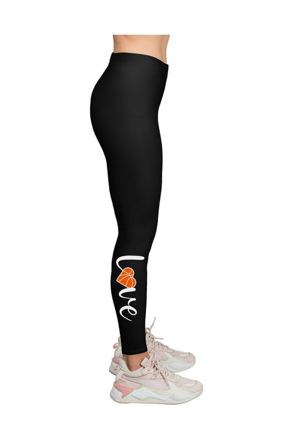 Womens Basketball Sport Team Fans Cool Basketball Leggings for Women Teen Girls Gift Ideas for Basketball Fans Sport Leggings