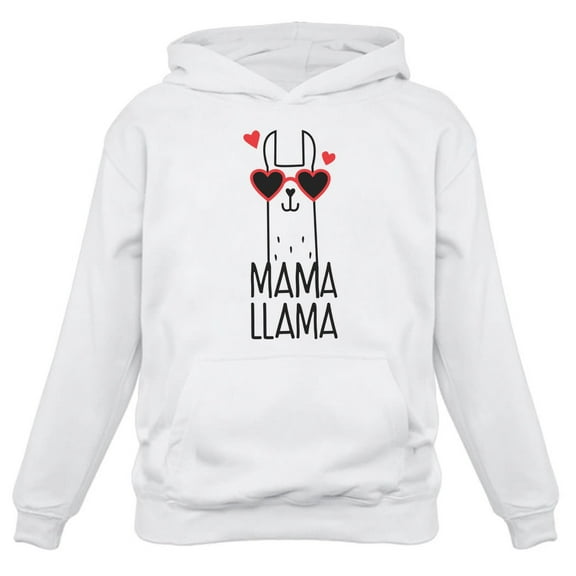 Tstars Womens Best Gift for Mother's Day Shirts Mama Llama Cool Cute Gift for Mom Shirt for Mom Gift for Wife Mothers Day Gift Women Hoodie