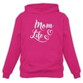 thumbnail image 1 of Tstars Womens Best Gift for Mother's Day Shirts Mom Life Heart Cool Cute Gift for Mom Shirt for Mom Perfect Mothers Day Gift Women Hoodie, 1 of 6