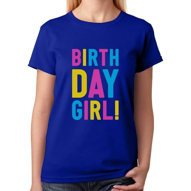 Tstars Womens Birthday Gift for Womens Birthday Girl it's my Birthday 90's Style Retro Birthday Party B Day Women T Shirt