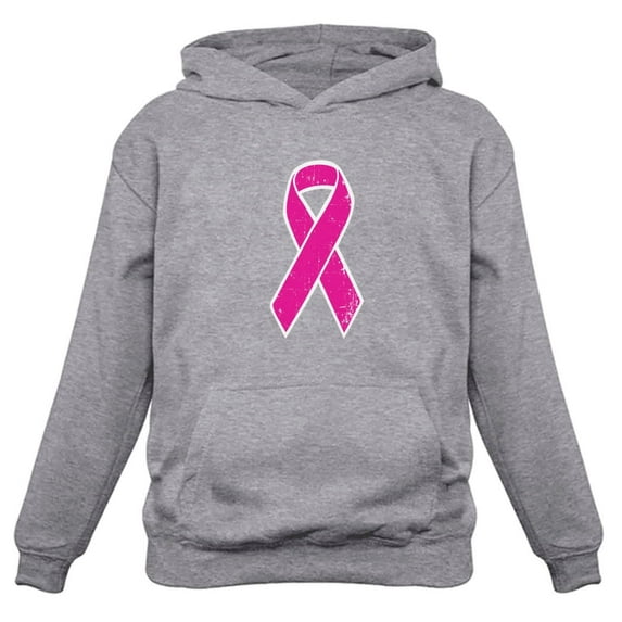 Tstars Womens Breast Cancer Awareness Shirts Distressed Pink Ribbon Cancer Support Ribbon Apparel for Women Hoodie