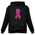 thumbnail image 1 of Tstars Womens Breast Cancer Awareness Shirts Distressed Pink Ribbon Cancer Support Ribbon Apparel for Women Hoodie, 1 of 5