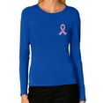thumbnail image 1 of Tstars Womens Breast Cancer Awareness Shirts Hope Pocket Size Pink Ribbon Cancer Support Ribbon Apparel Women Long Sleeve T Shirt, 1 of 5