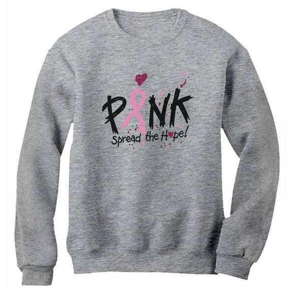 Tstars Womens Breast Cancer Awareness Shirts Spread the Hope Pink Ribbon Cancer Support Ribbon Cancer Awareness Apparel for Women Sweatshirt