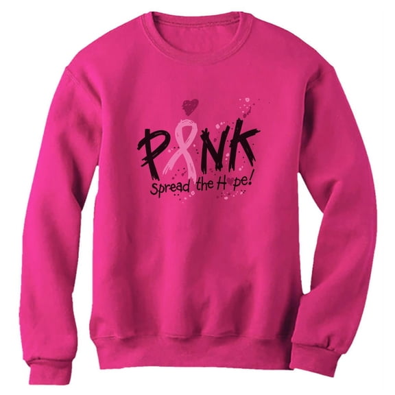 Tstars Womens Breast Cancer Awareness Shirts Spread the Hope Pink Ribbon Cancer Support Ribbon Cancer Awareness Apparel for Women Sweatshirt