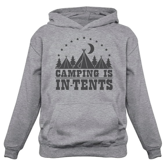 Tstars Womens Camping Lovers Camping is in Tents Gifts for Girlfriend Camping Shirt Camping Clothing Funny Camping Gift Nature Lovers Gifts Camp Clothes Women Hoodie