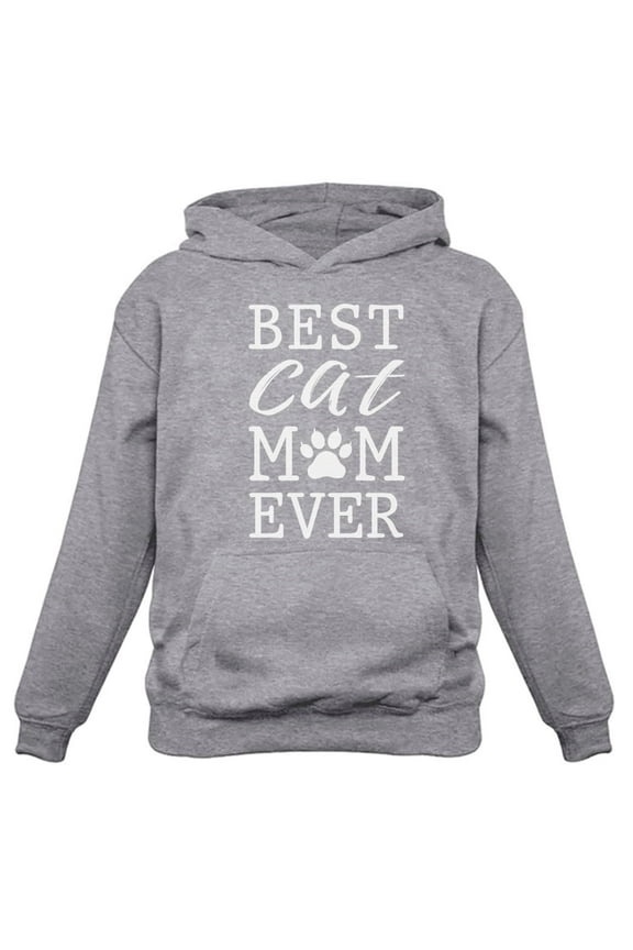 Womens Cat Lovers Shirt Cute Cat Best Cat Mom Ever Pet Animal Lovers Shirt Gift Cat Clothing Gifts for Her Women Hoodie