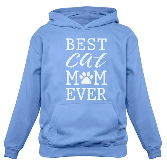 Tstars Womens Cat Lovers Shirt Cute Cat Best Cat Mom Ever Pet Animal Lovers Shirt Gift Cat Clothing Gifts for Her Women Hoodie