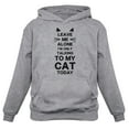 thumbnail image 1 of Tstars Womens Cat Lovers Shirt Cute Cat Leave Me Alone I'm Only Talking to my Cat Today Funny Humor Pet Animal Lovers Shirt Gift Cat Clothing Gifts for Her Women Hoodie, 1 of 5