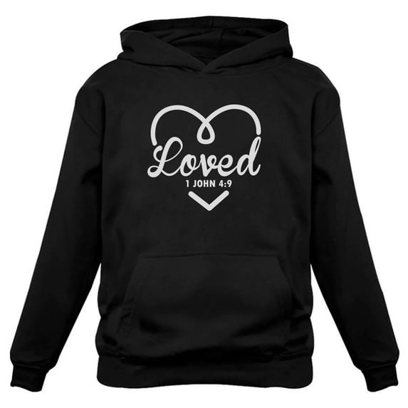 Tstars Womens Christian Shirts Christian Clothes Christian Gods Love Christianity Jesus Christian Clothes for Ladies Following Jesus Faith Shirts Christian Outfits Jesus Clothing Women Hoodie