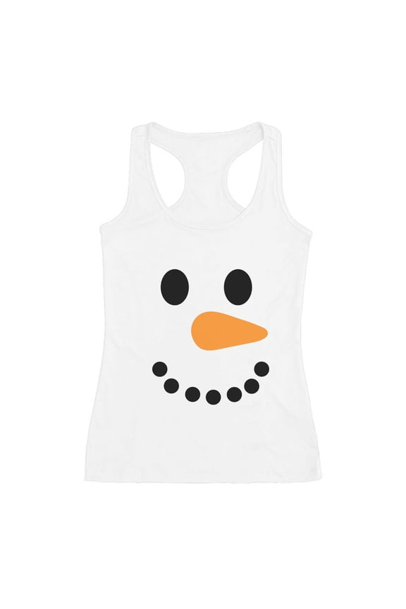 Womens Christmas Shirts Gift Snowman Shirt Christmas Holiday Funny Humor Family Holiday Shirts Xmas Party Christmas Gifts for Her Racerback Birthday Tank Top