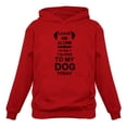thumbnail image 1 of Tstars Womens Dog Lover Shirt Gift for Dog Owner Leave Me Alone I'm Only Talking to My Dog Today Funny Humor Animal Lovers Shirt Pet Gifts for Her Women Hoodie, 1 of 5