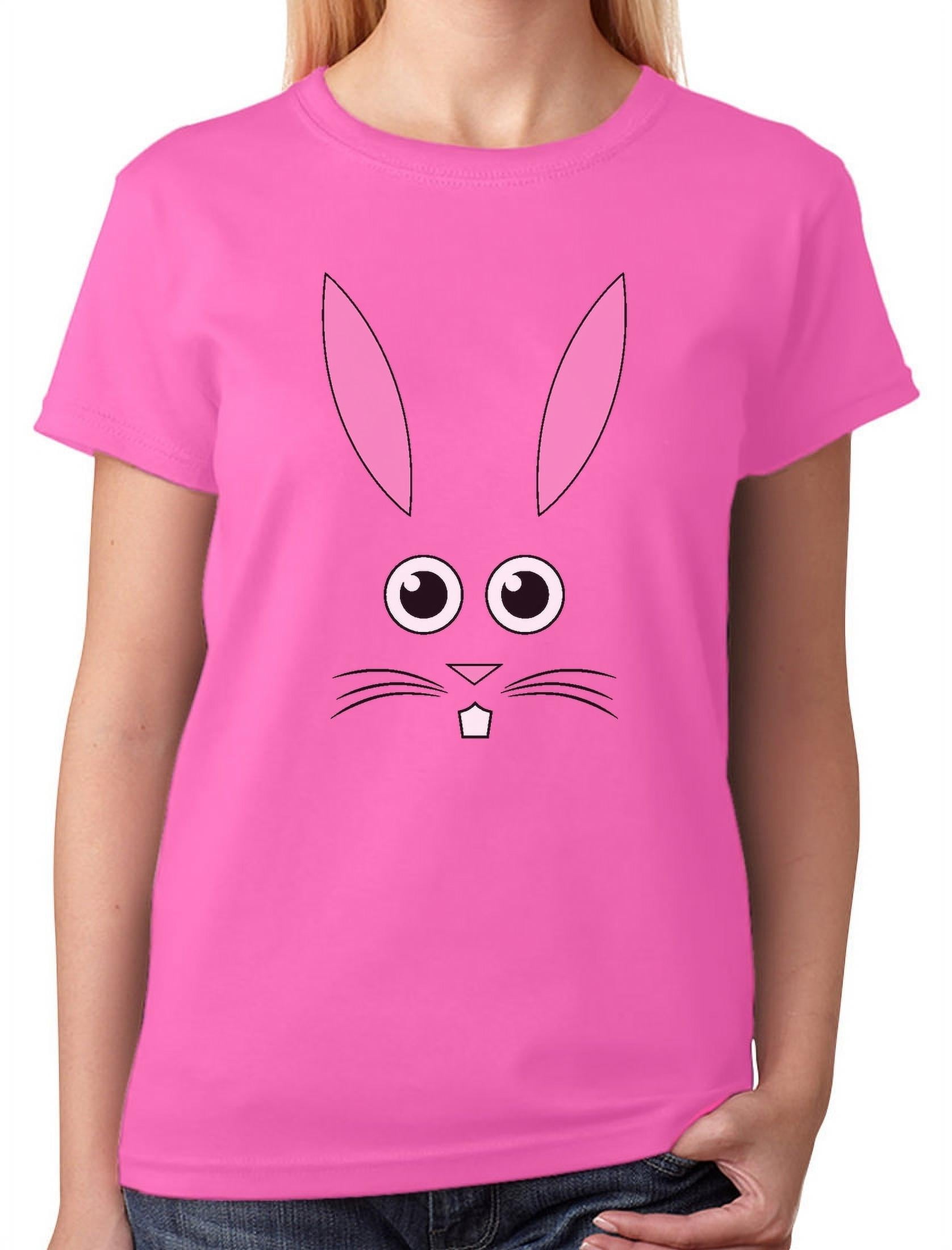 Tstars Womens Easter Holiday Shirts Bunny Face Girls Shirt Easter ...