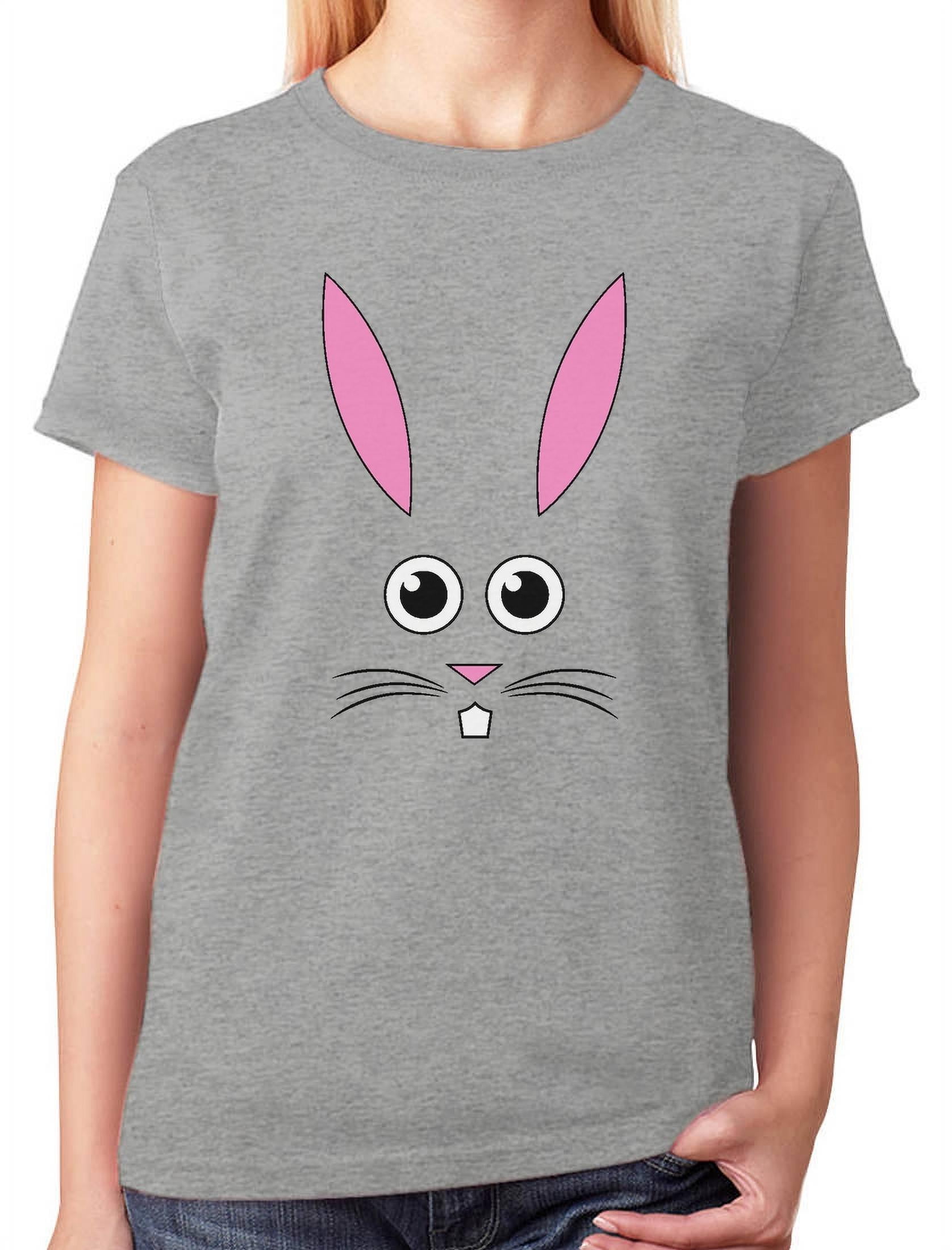 Tstars Womens Easter Holiday Shirts Bunny Face Girls Shirt Easter ...