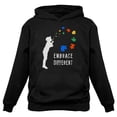 thumbnail image 1 of Tstars Womens Embrace Different Autism Awareness Autistic Spectrum Awareness Acceptance Autistic Support Shirts for Womens Hoodie, 1 of 5