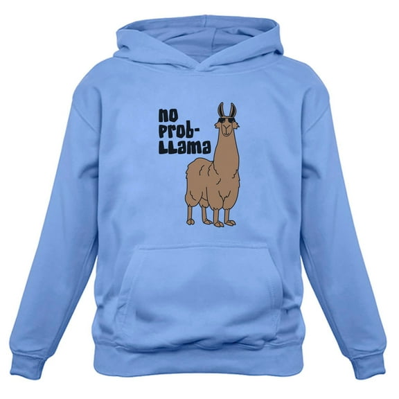 Tstars Womens Funny Sarcastic Tee Humor Gag Shirts No Prob Llama Graphic Sweatshirt Gift Idea for Her Christmas Birthday Gift for Women Hoodie