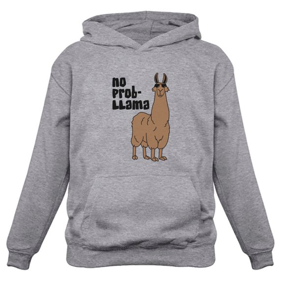Tstars Womens Funny Sarcastic Tee Humor Gag Shirts No Prob Llama Graphic Sweatshirt Gift Idea for Her Christmas Birthday Gift for Women Hoodie