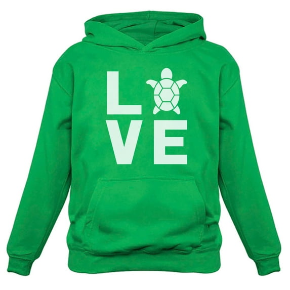 Tstars Womens Gift for Animal Lovers I Love Turtles Sweatshirt Animal Lover Turtle Print Cute Christmas Birthday Gift Womens Hoodie