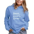 thumbnail image 1 of Tstars Womens Gift for Aunt Best Aunt Ever Sweatshirt Gift for Auntie from Nephew or Niece Christmas Birthday Gift Ideas for Women Hoodie, 1 of 6