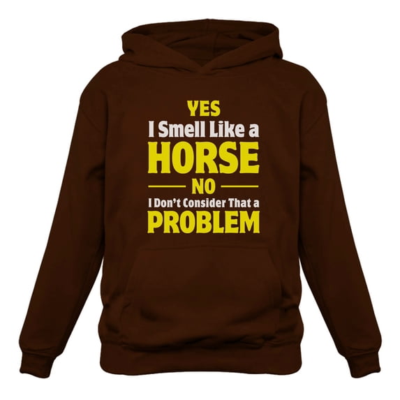 Tstars Womens Horse Gifts for Horse Lovers Tstars Gift for Women Smell Like a Horse Funny Humor Gift for Horse Lover Riding Horse Shirts Horse Clothes Birthday Horse Gifts for Women Hoodie