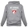 thumbnail image 1 of Tstars Womens Horse Gifts for Horse Lovers my Horse is my BFF Horse Shirts Horse Clothes Birthday Horse Gifts for Women Hoodie, 1 of 4