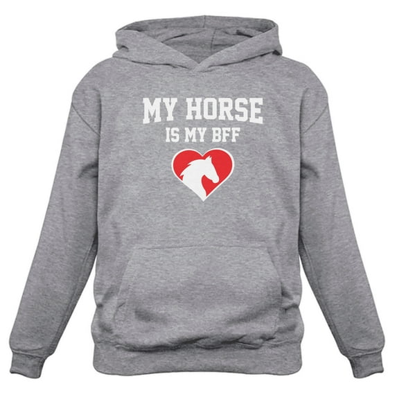 Tstars Womens Horse Gifts for Horse Lovers my Horse is my BFF Horse Shirts Horse Clothes Birthday Horse Gifts for Women Hoodie