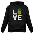 thumbnail image 1 of Tstars Womens I Love Pineapples Sweatshirt Best Gift for Pineapple Lovers Christmas Birthday Gift Idea for Women Hoodie, 1 of 6