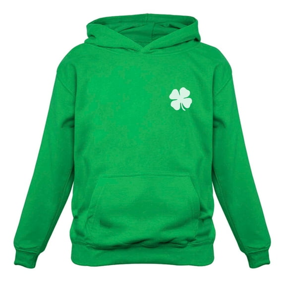 Tstars Womens Irish Shamrock Pocket Size Clover St Patricks Day Shirts Gift for Her Irish Shirt Pride Proud Irish Women Hoodie