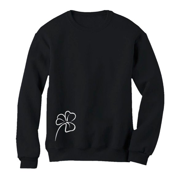 Tstars Womens Irish Shamrock St Patricks Day Clover Women St Patricks Day sweat Shirts Gift for Her Irish Shirt Pride Proud Irish Sweatshirt