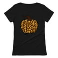 thumbnail image 1 of Tstars Womens Leopard Halloween Pumpkin Gifts for Her Graphic T Shirt Black 2XL, 1 of 7